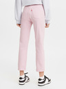 Levi's® Růžové dámské straight fit džíny Levi's® 501 Crop Dark Lilac