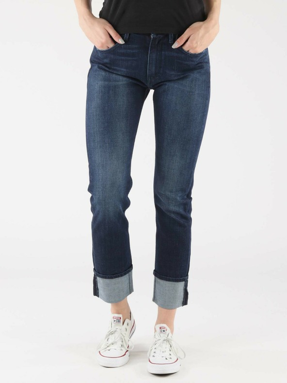 Replay Modré dámské straight fit džíny Replay Pantalone