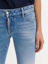 DSQUARED2 Modré dámské slim fit džíny DSQUARED2 Jennifer Cropped