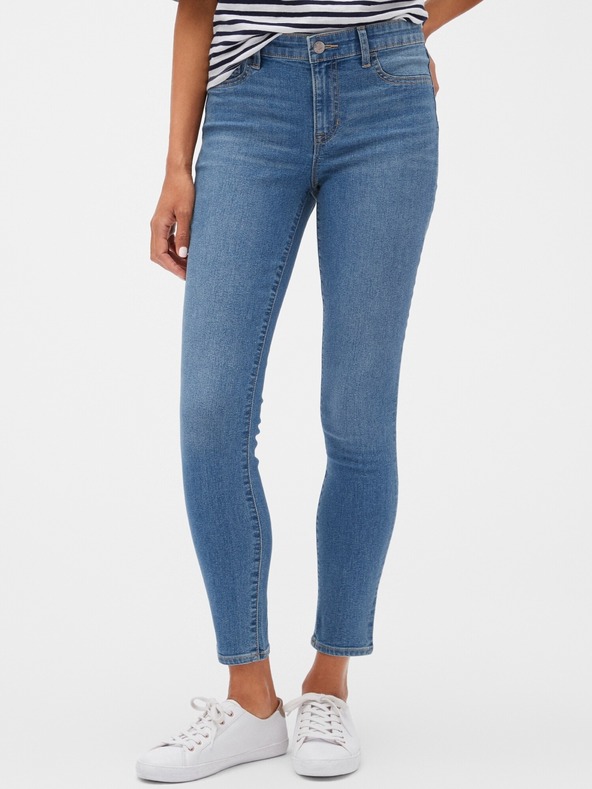 GAP Džíny Mid Rise Favorite Crop Jeggings GAP