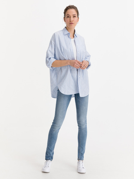 ICHI Modré dámské slim fit džíny ICHI Erin