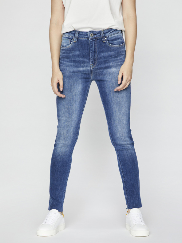 Pepe Jeans Modré dámské slim fit džíny Pepe Jeans Dion