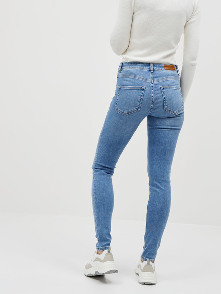 Vero Moda Modré slim fit džíny VERO MODA Lux