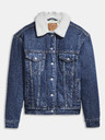Levi's® Modrá dámská džínová bunda s umělým kožíškem Levi's®