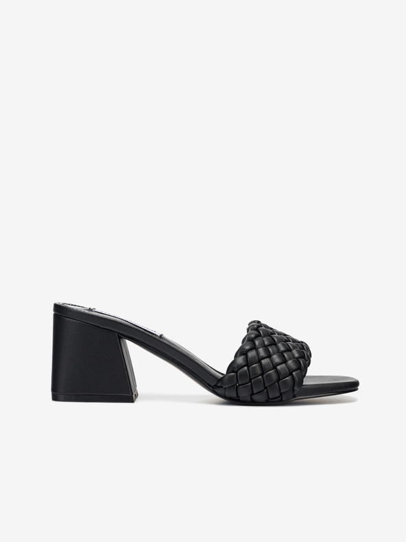 Steve Madden Černé dámské pantofle na širokém podpatku Steve Madden Aspyn