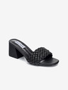 Steve Madden Černé dámské pantofle na širokém podpatku Steve Madden Aspyn
