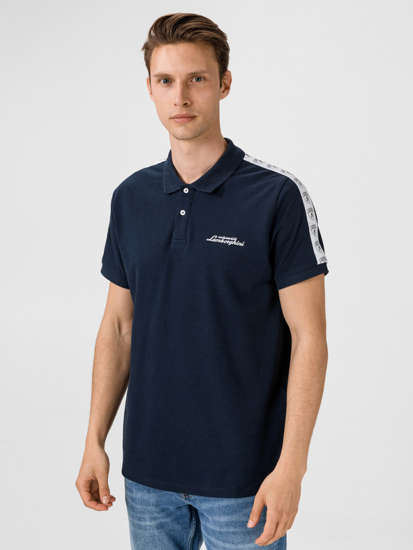 Lamborghini Modré pánské polo tričko Lamborghini
