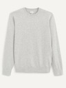 Celio Světle šedý pánský basic svetr Celio