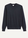 Celio Tmavě modrý pánský basic svetr Celio