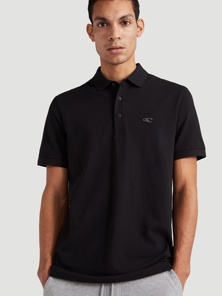 O'Neill Černé pánské polo triko O'Neill Triple Stack