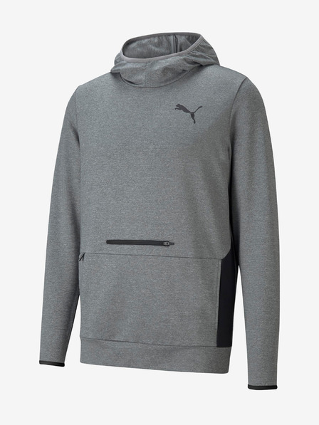 Puma Šedá pánská mikina s kapucí Puma RTG Hoodie