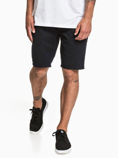 Quiksilver Černé pánské plátěné kraťasy Quiksilver EVDAY CHINO LIGHT black
