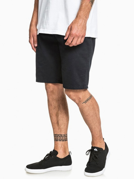 Quiksilver Černé pánské plátěné kraťasy Quiksilver EVDAY CHINO LIGHT black