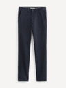 Celio Tmavě modré chino kalhoty Celio Pobelt