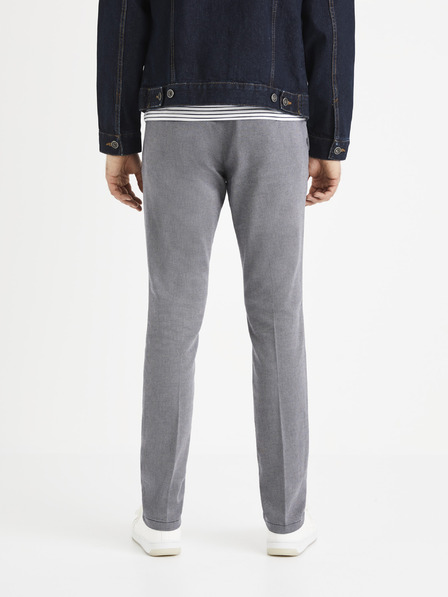 Celio Šedé chino kalhoty Celio Rouan