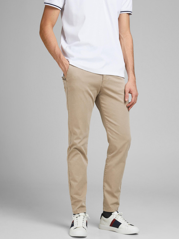 Jack & Jones Béžové kalhoty Jack & Jones Marco