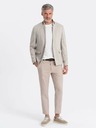 Ombre Clothing Pánské žíhané sako se stojáčkem Ombre Clothing