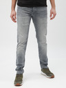 Jack & Jones Světle šedé slim fit džíny s vyšisovaným efektem Jack & Jones Glenn
