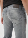 Jack & Jones Světle šedé slim fit džíny s vyšisovaným efektem Jack & Jones Glenn