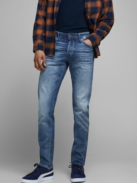 Jack & Jones Modré slim džíny Jack & Jones Glenn
