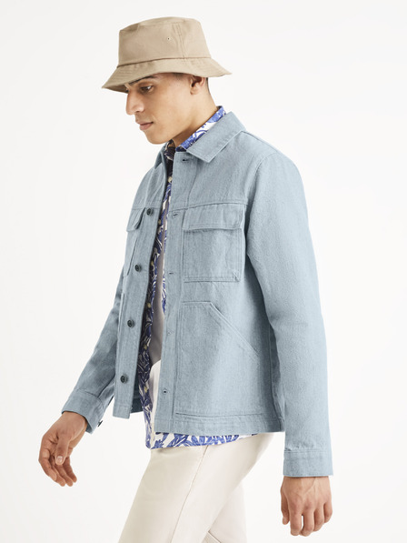 Celio Světle modrá džínová bunda Celio Tumultden