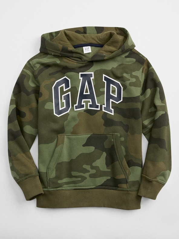 GAP Dětská mikina Gap logo camo GAP