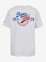 SuperDry Bílé dámské tričko s potiskem Superdry