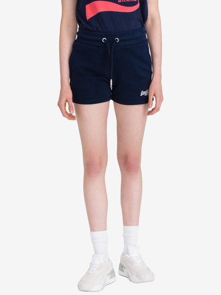 SuperDry Tmavě modré dámské teplákové kraťasy SuperDry