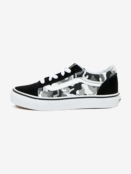 Vans Šedo-černé klučičí vzorované tenisky s detaily v semišové úpravě VANS UY Old Skool