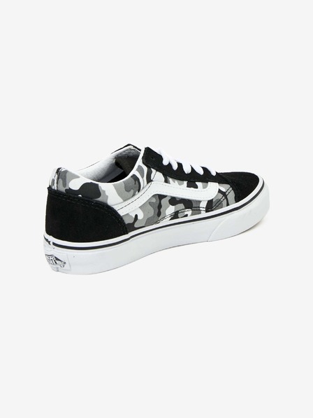Vans Šedo-černé klučičí vzorované tenisky s detaily v semišové úpravě VANS UY Old Skool