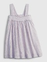 GAP Baby lněné pruhované šaty GAP