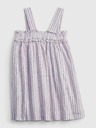 GAP Baby lněné pruhované šaty GAP
