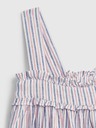 GAP Baby lněné pruhované šaty GAP