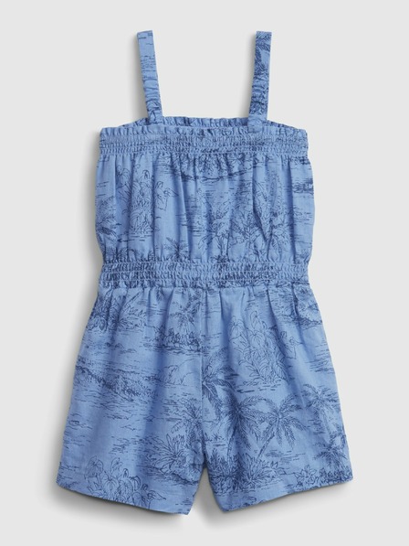 GAP Baby lněný vzorovaný overal GAP