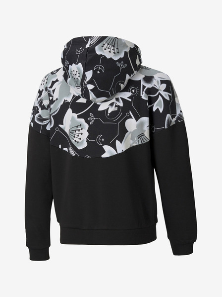 Puma Černá holčičí mikina Puma Alpha Full-Zip
