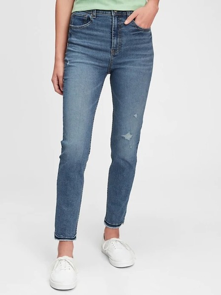 GAP Dětské džíny high rise skinny stretch GAP