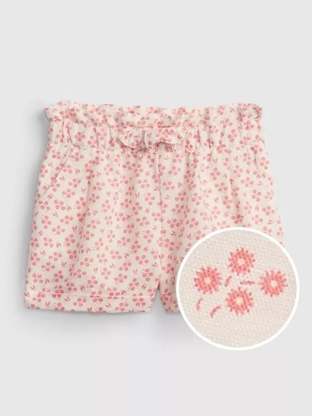 GAP Baby lněné květované kraťasy Utility GAP