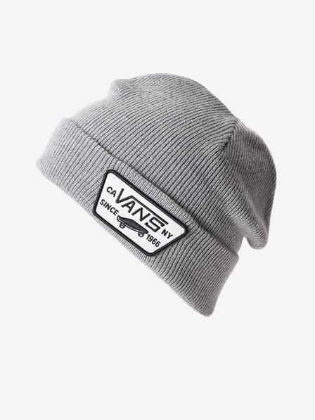 Vans Světle šedá dětská žebrovaná zimní čepice Vans Milford