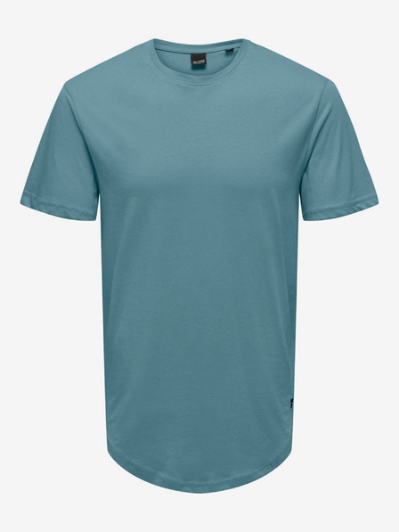 ONLY & SONS Tyrkysové pánské basic tričko ONLY & SONS Matt