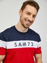 Sam 73 Modro-červené pánské tričko SAM 73 Kavix
