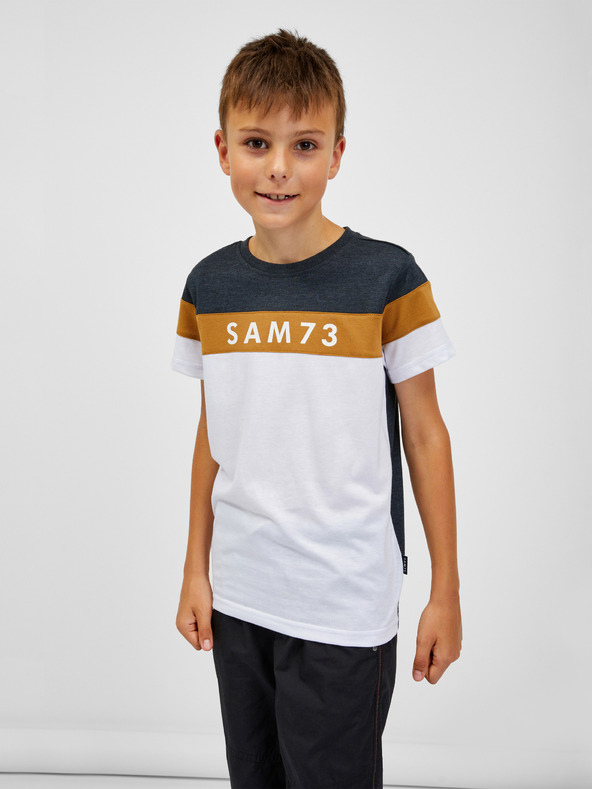 Sam 73 Modro-bílé klučičí tričko SAM 73 Kallan