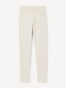 Celio Béžové pánské slim kalhoty Celio Jofive 30