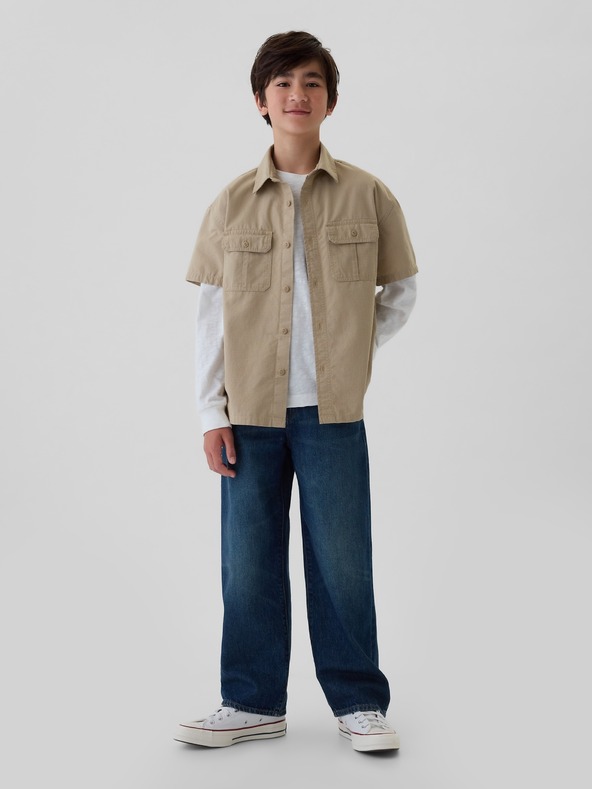 GAP Dětské volné baggy džíny Americana GAP