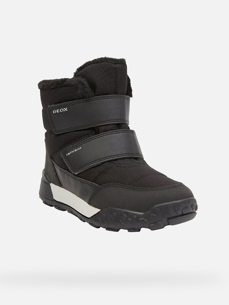 Geox Černá chlapecká zimní obuv Geox Trekkyup  B Abx