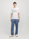 Jack & Jones Bílé pánské tričko Jack & Jones Aruba