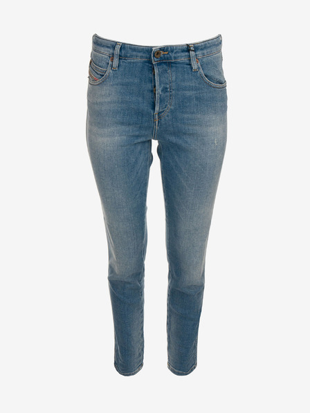 Diesel Modré dámské straight fit džíny Diesel Babhila L