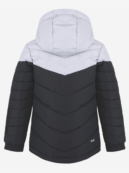 Loap Bílo-černá klučičí lyžařská bunda LOAP Fullsac