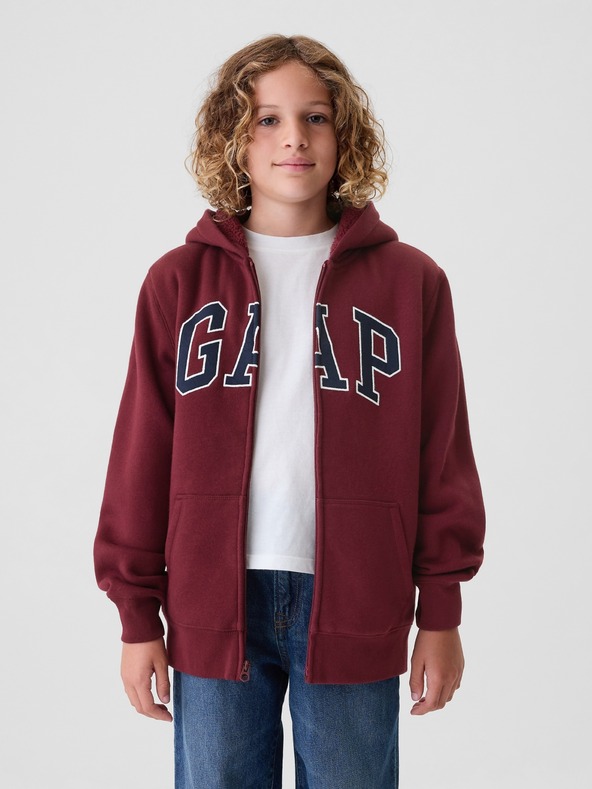 GAP Dětská sherpa mikina s logem