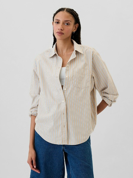 GAP Pruhovaná oversize košile Poplin Big Shirt GAP