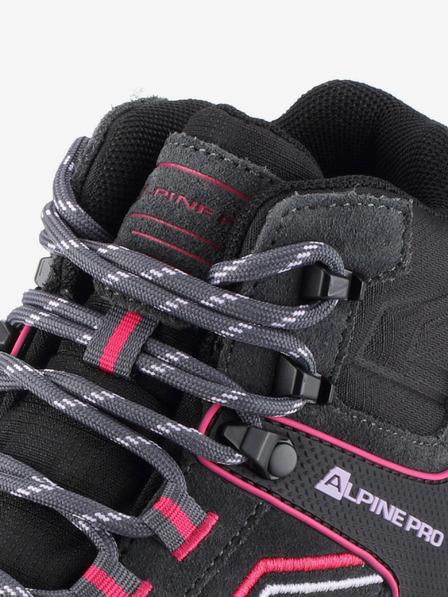 ALPINE PRO Tmavě šedé dámské outdoorové boty s membránou PTX ALPINE PRO Wuteve